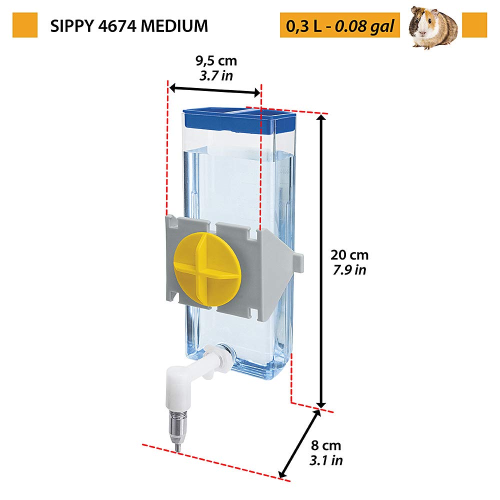 ferplast-sippy-4674-medium-abreuvoir-rongeurs-300-ml-pour-cochons-d-inde-et-rats image 3