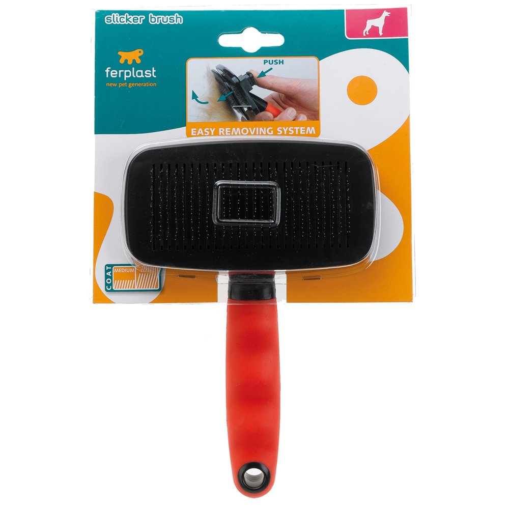 ferplast-brosse-carde-autonettoyante-push-pour-chiens-poils-mi-longs-longs-taill image 3