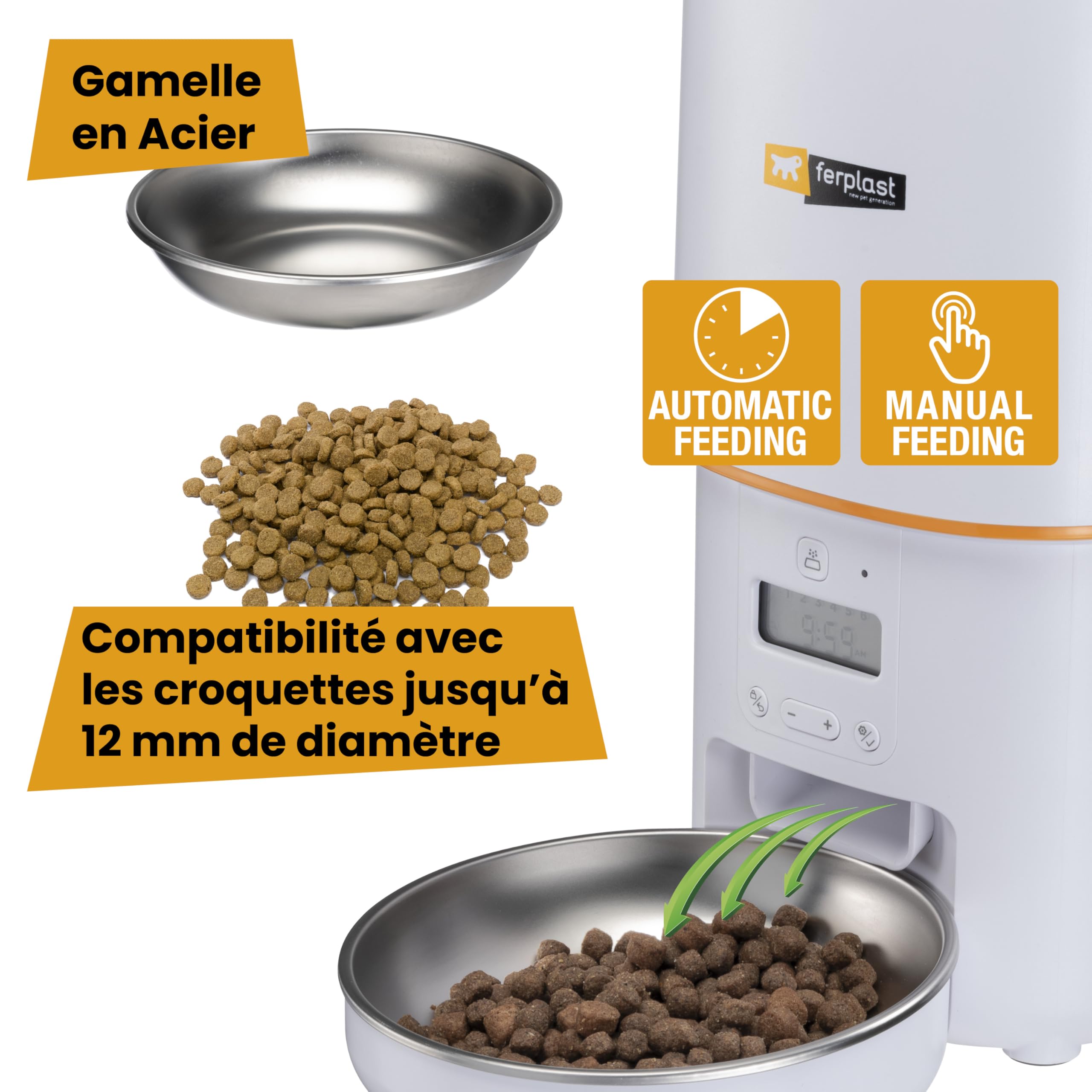 ferplast-risto-pet-distributeur-croquettes-automatique-4-l-programmable-6-repas- image 5