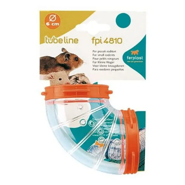 ferplast-tube-courb-90-fpi-4810-pour-hamster-tunnel-plastique-ventil image 1