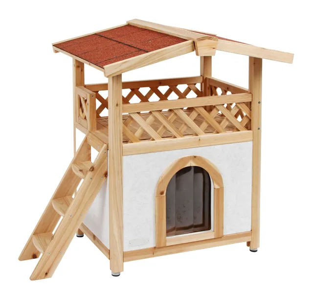 kerbl-maisonnette-pour-chat-tyrol-alpin-88x57x77-cm-abri-ext-rieur-isol image 1