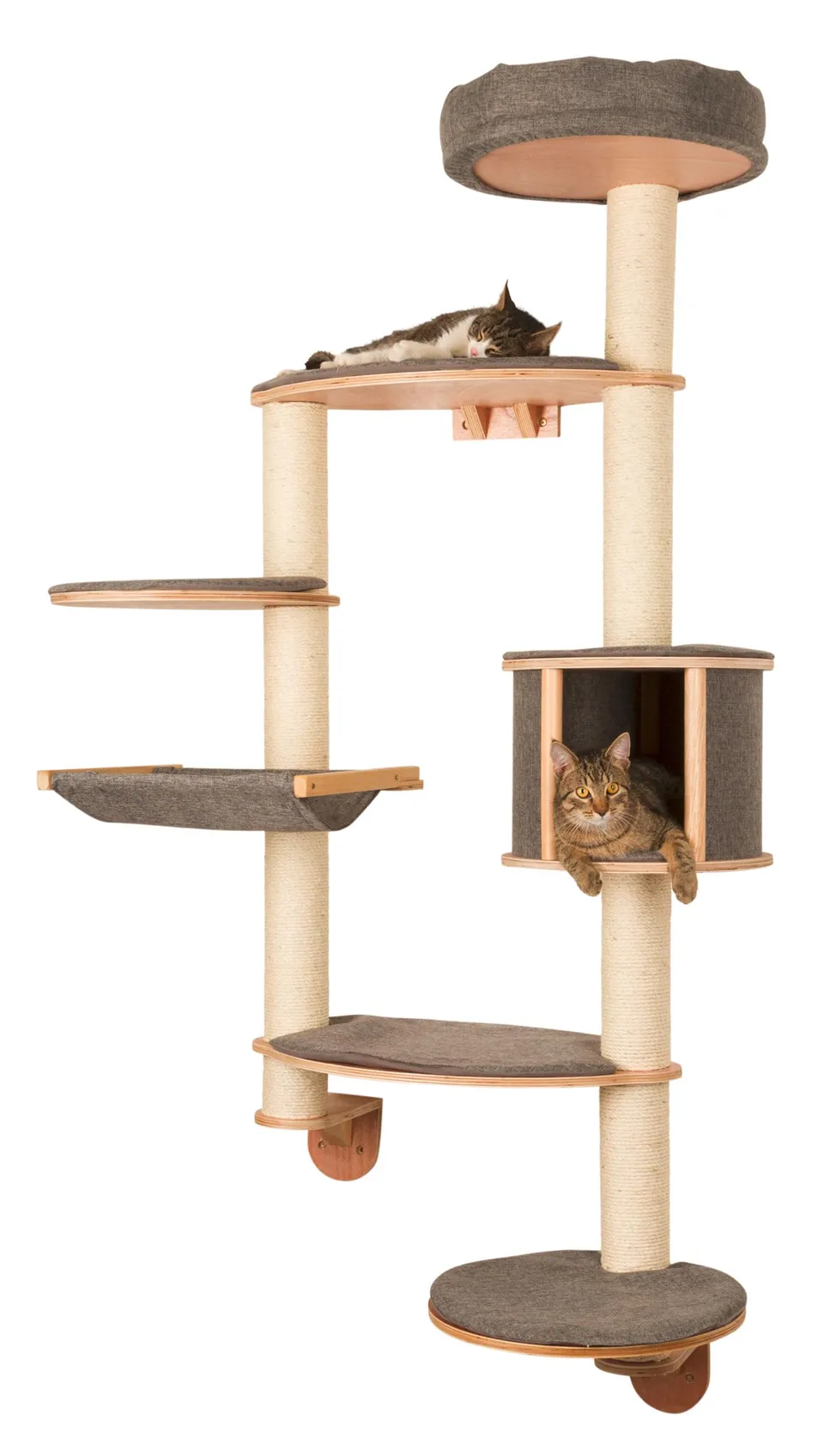 kerbl-dolomit-tofana-arbre-chat-mural-xl-gris-168-x-75-cm image 1
