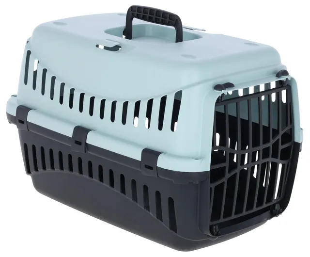 kerbl-pet-cage-de-transport-expedion-bleu-noir-45-x-30-x-30-cm-pour-chats-et-pet image 1