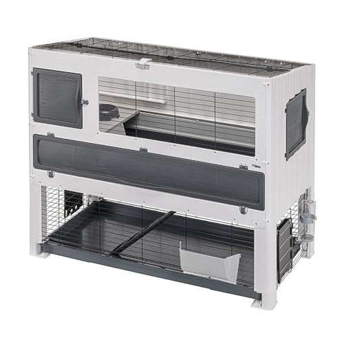ferplast-bonnie-large-cage-lapin-2-niveaux-128x64x113-cm-avec-enclos image 3