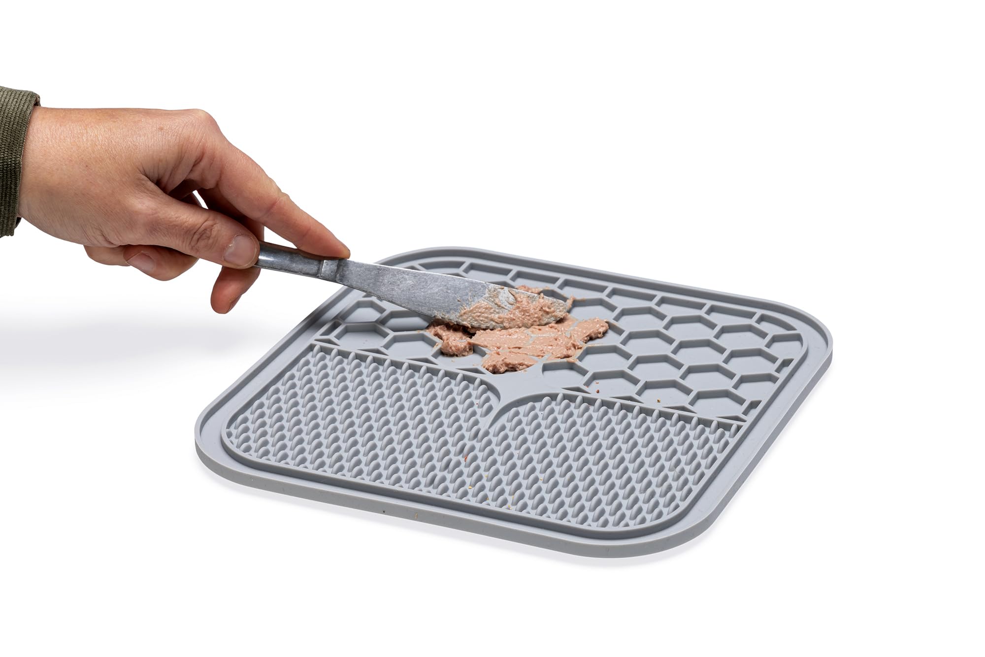 karlie-ava-tapis-anti-glouton-en-silicone-gris-20-x-20-x-1-cm image 4
