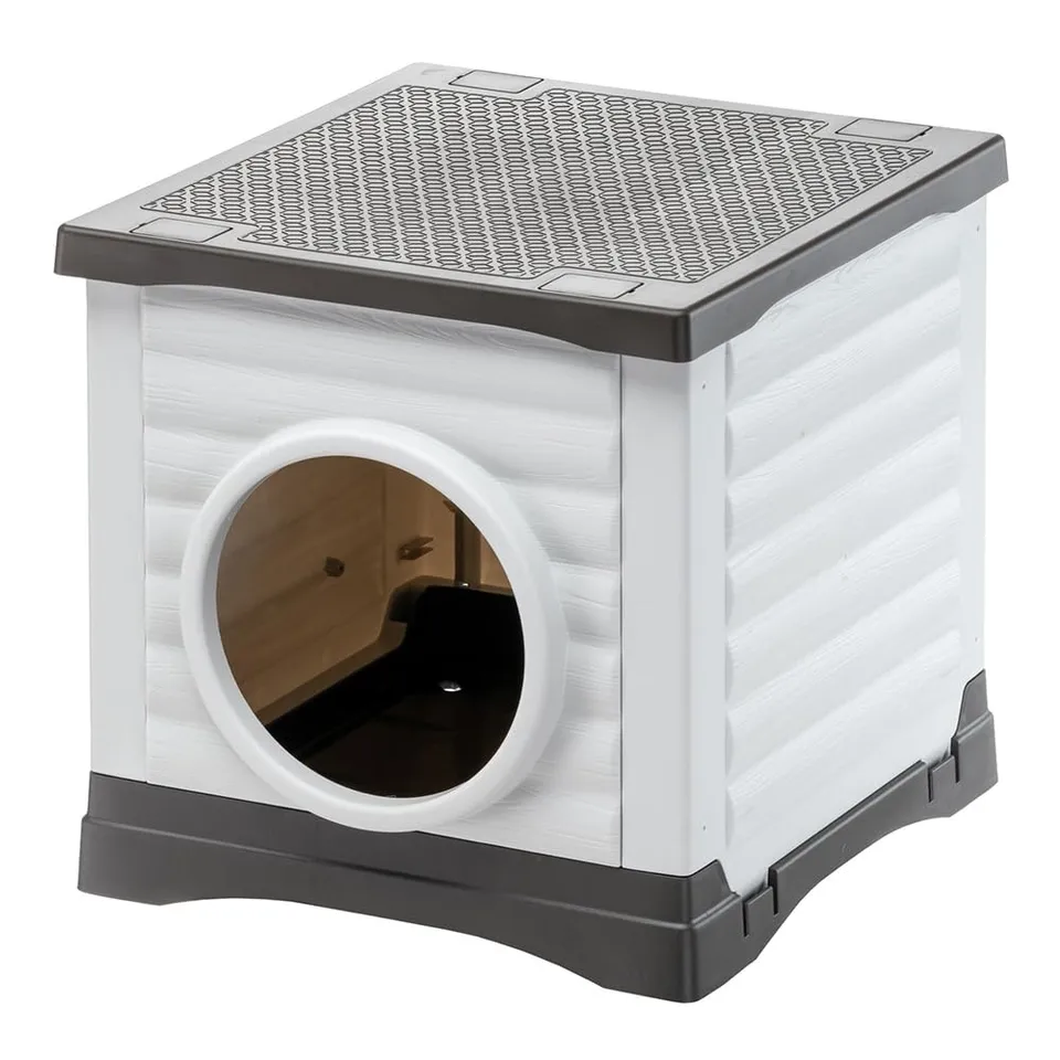 ferplast-petvilla-50-niche-d-ext-rieur-pour-chien-chat-et-lapin-38-5-x-43-x-h-38 image 1