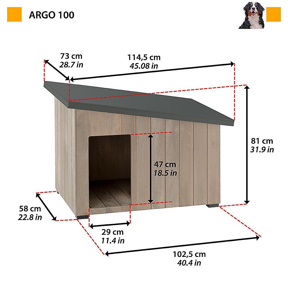 ferplast-niche-pour-chiens-argo-100-bois-fsc-vernis-atoxique-ext-rieur image 2