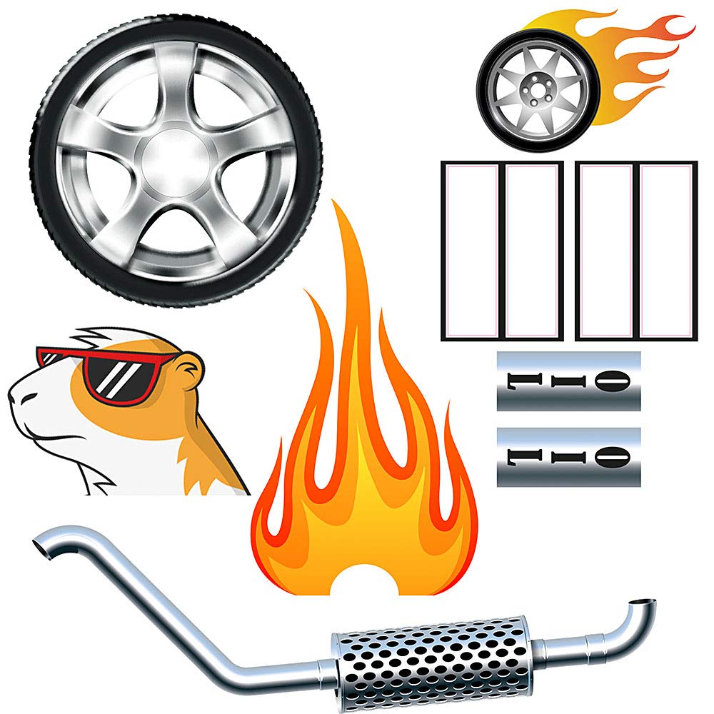 ferplast-dragster-cage-hamster-design-voiture-course-medium-noire image 2