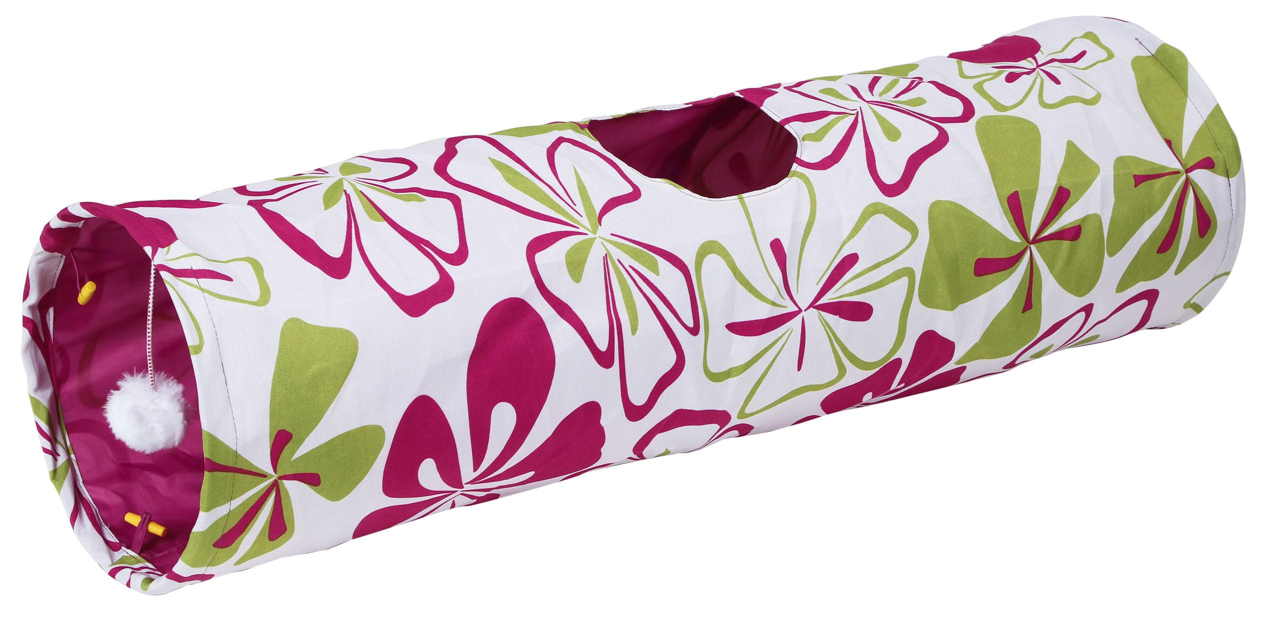 kerbl-tunnel-pour-chat-flower-multicolor-nylon-90x25cm image 2