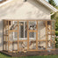 pawhut-enclos-ext-rieur-pour-chat-en-bois-avec-toit-tanche-plateformes-ponts-et- image 3