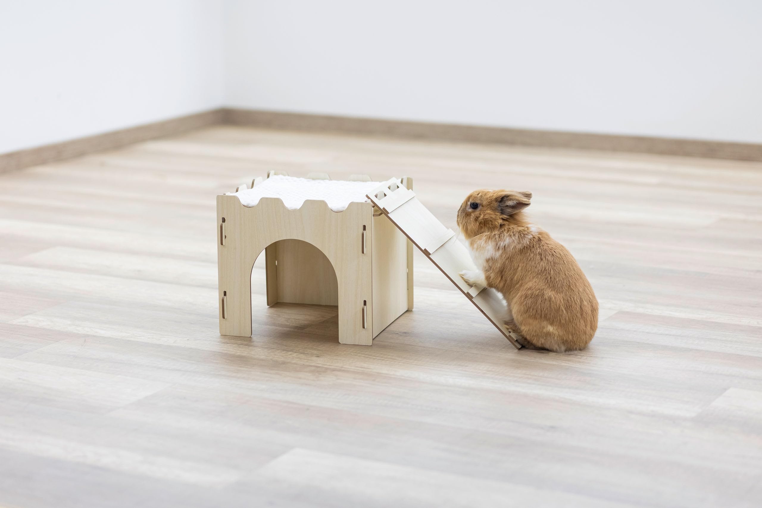 kerbl-pet-ch-teau-pour-rongeur-avec-rampe-niche-d-int-rieur-en-contreplaqu-plaqu image 4