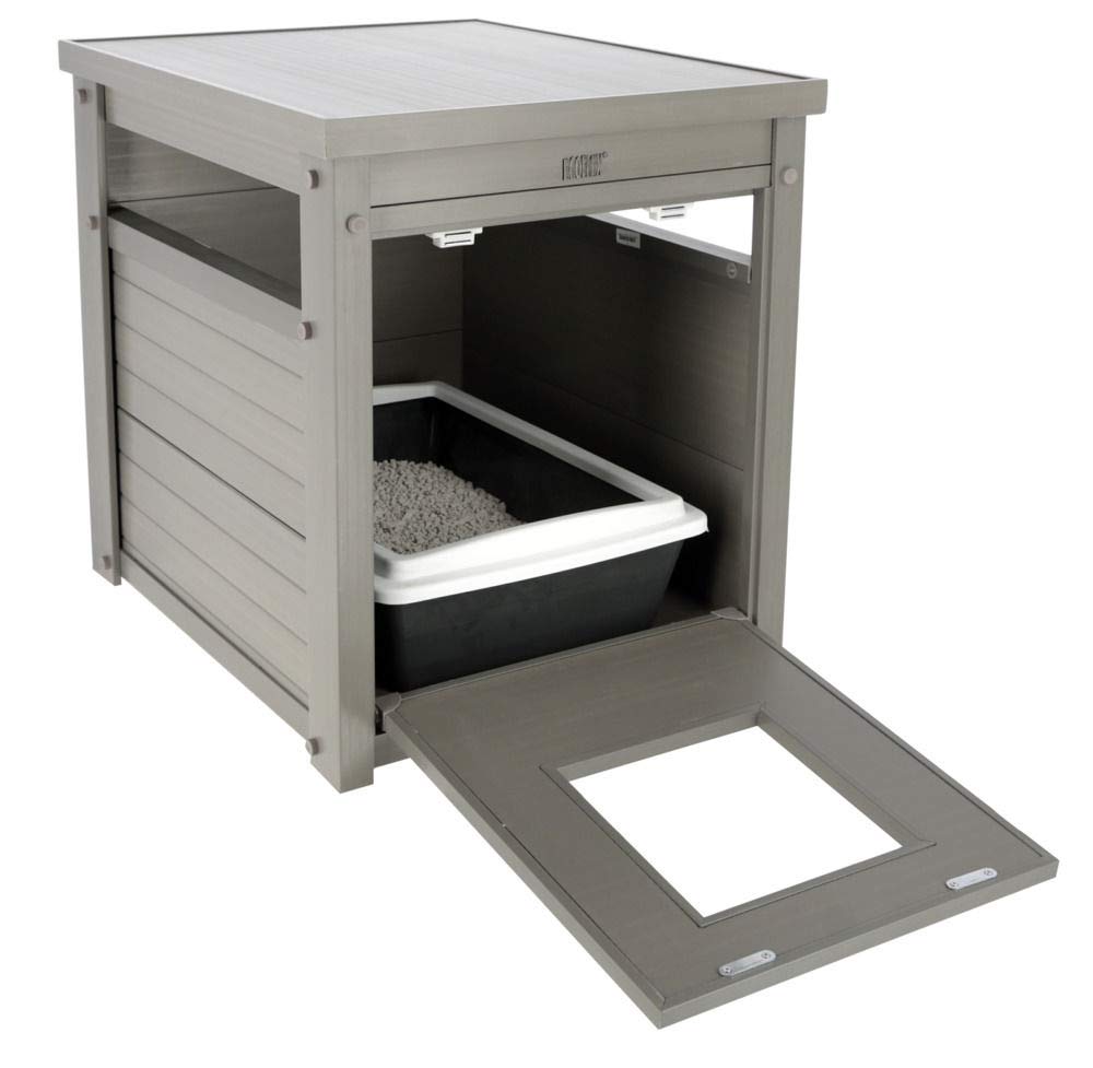 kerbl-pet-eco-daffy-armoire-pour-chat-gris-47x60x56-cm-cache-liti-re image 3