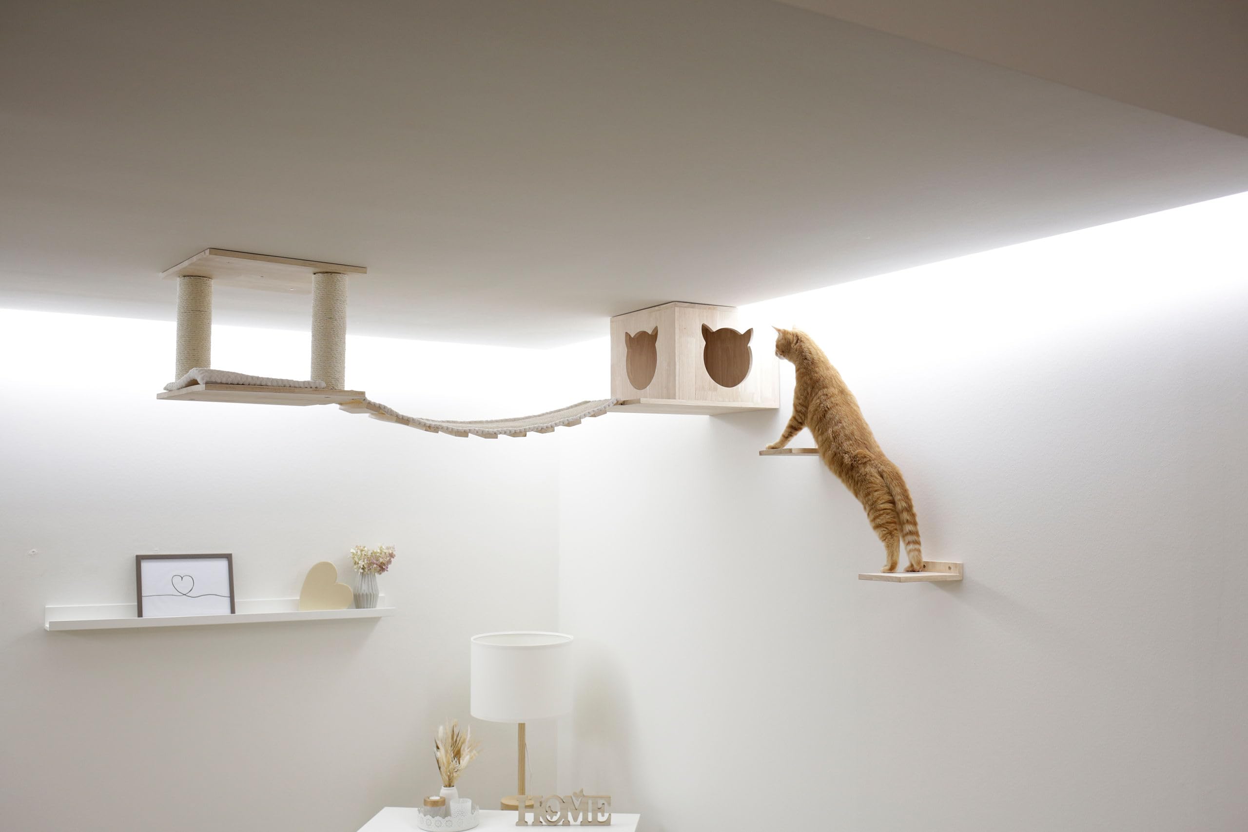 kerbl-top-nature-blanc-espace-de-jeu-mural-5-pi-ces-pour-chat-jusqu-5-kg image 2