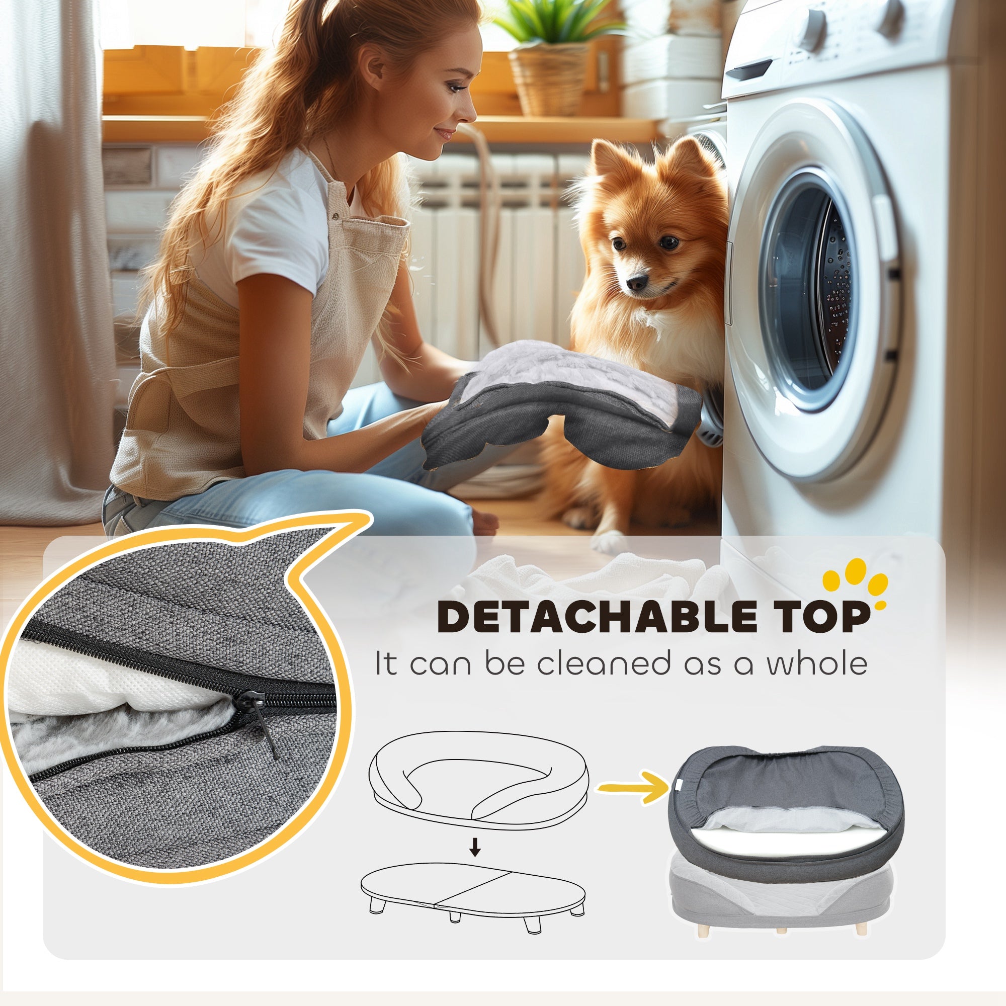 pawhut-canap-lit-pour-grand-chien-avec-housse-amovible-lavable-gris image 7
