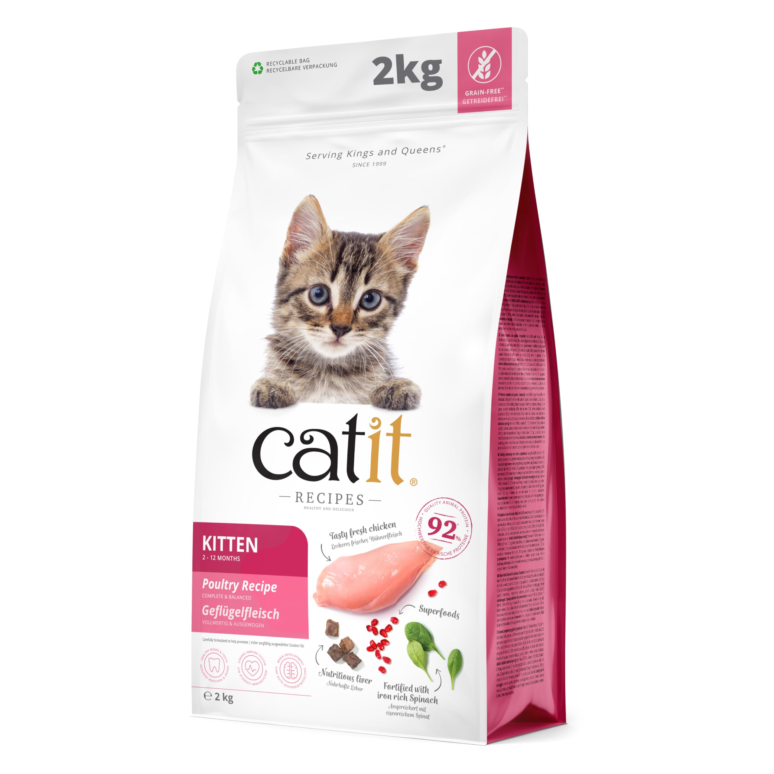 catit-recipes-kitten-croquettes-poulet-2-kg image 1
