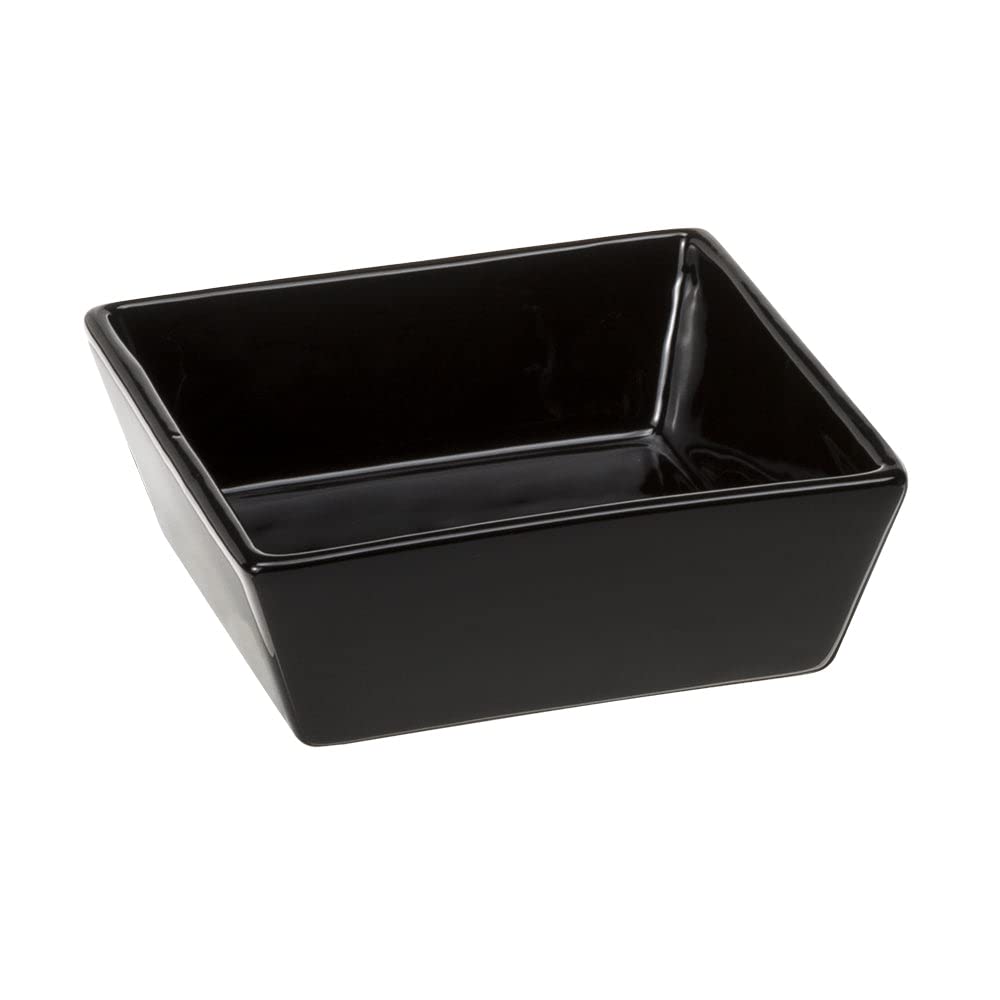 ferplast-altair-14-bol-en-c-ramique-pour-chat-et-chien-0-5-l-noir-14-x-14-x-5-cm image 1