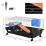 pawhut-cage-roulante-pour-petits-animaux-35-l-avec-plateforme-rampe-gamelle-et-a image 5
