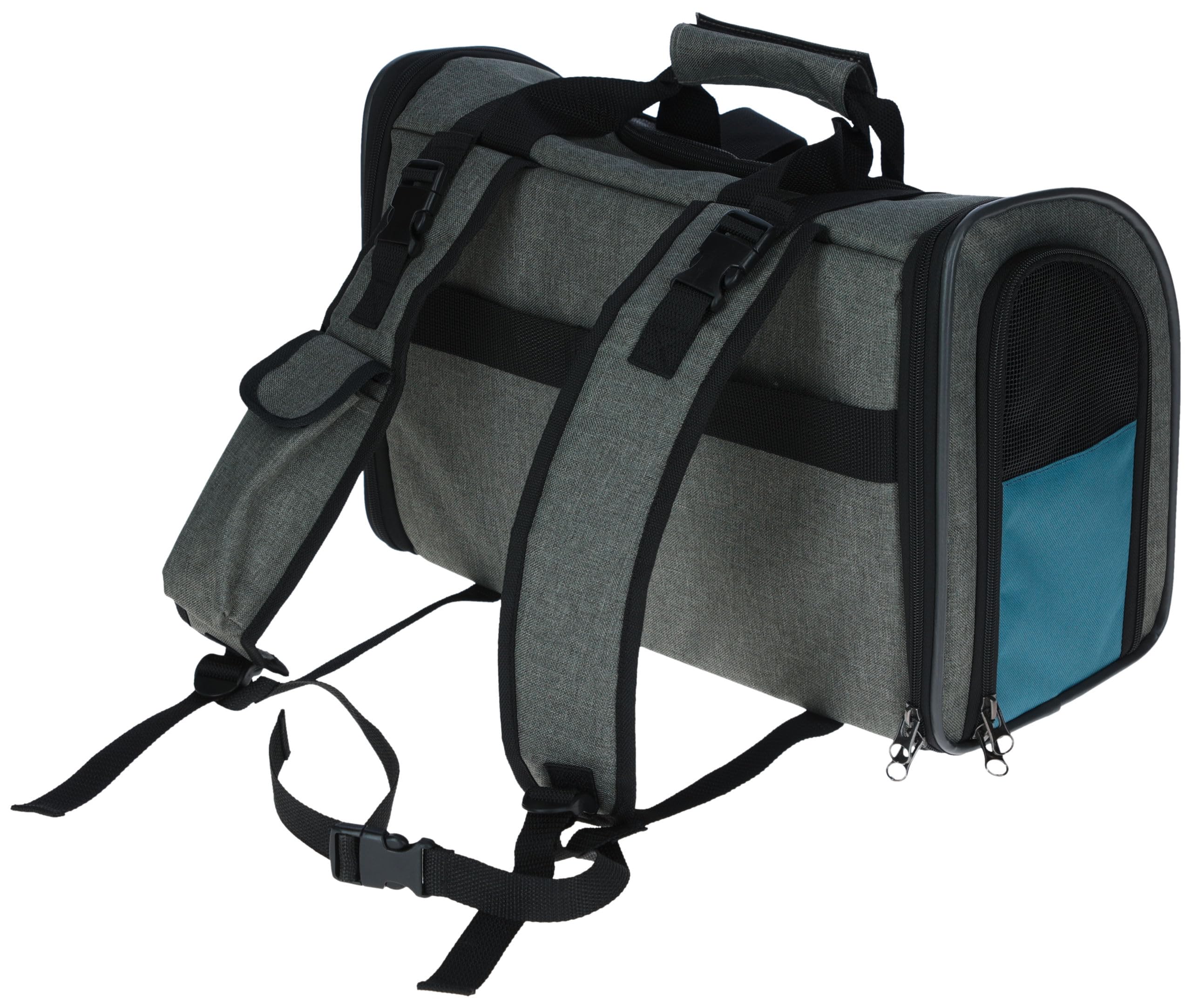 kerbl-sac-dos-pour-chien-vacation-gris-bleu-43x24x30-cm image 2
