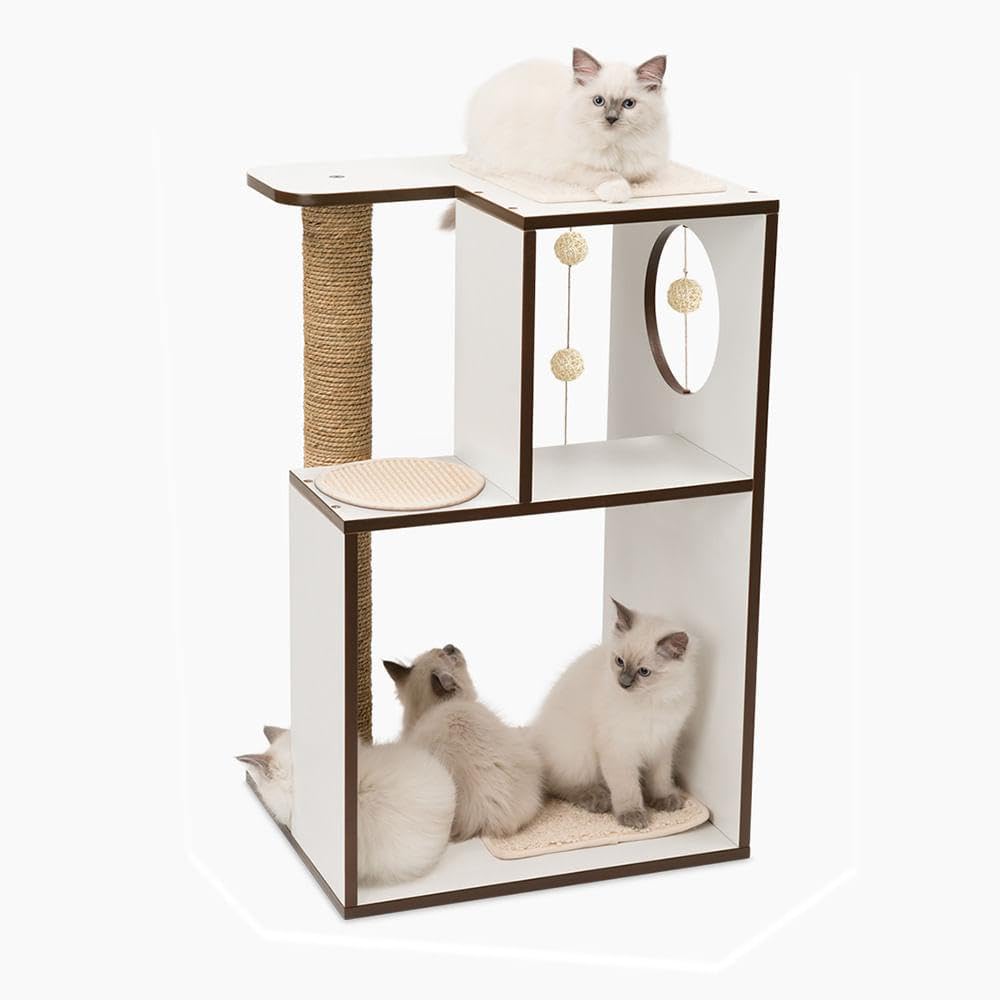 catit-vesper-v-box-large-arbre-chat-bo-te-blanc-50-x-40-x-h-78-cm image 2
