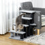 pawhut-arbre-chat-4-marches-2-en-1-escalier-chat-avec-griffoirs-et-balle-suspend image 4