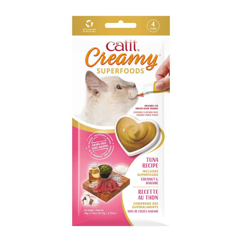 catit-creamy-superfood-p-te-l-cher-pour-chat-thon-noix-de-coco-et-wakam image 1
