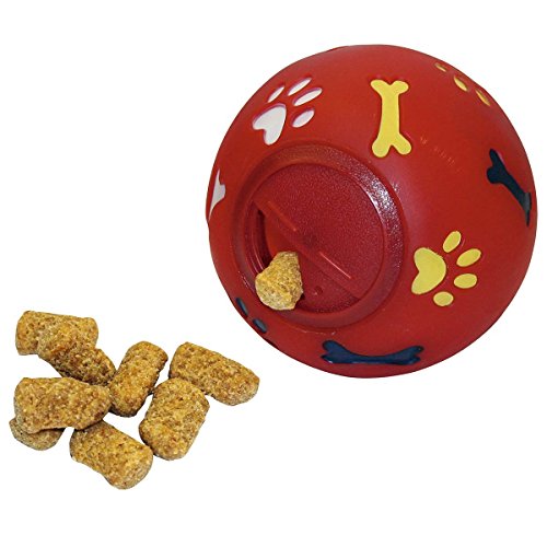 kerbl-balle-snack-distributrice-de-friandises-pour-chien-11-cm-rouge image 4