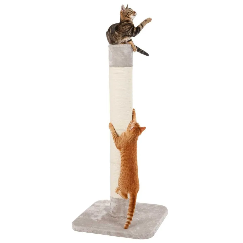 kerbl-pet-griffoir-opal-jute-arbre-chat-56x56x119-cm-gris image 1