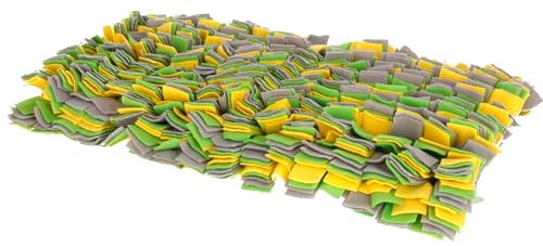 kerbl-pet-tapis-renifleur-chien-50-x-30-cm-jaune-vert-gris-polyester image 2