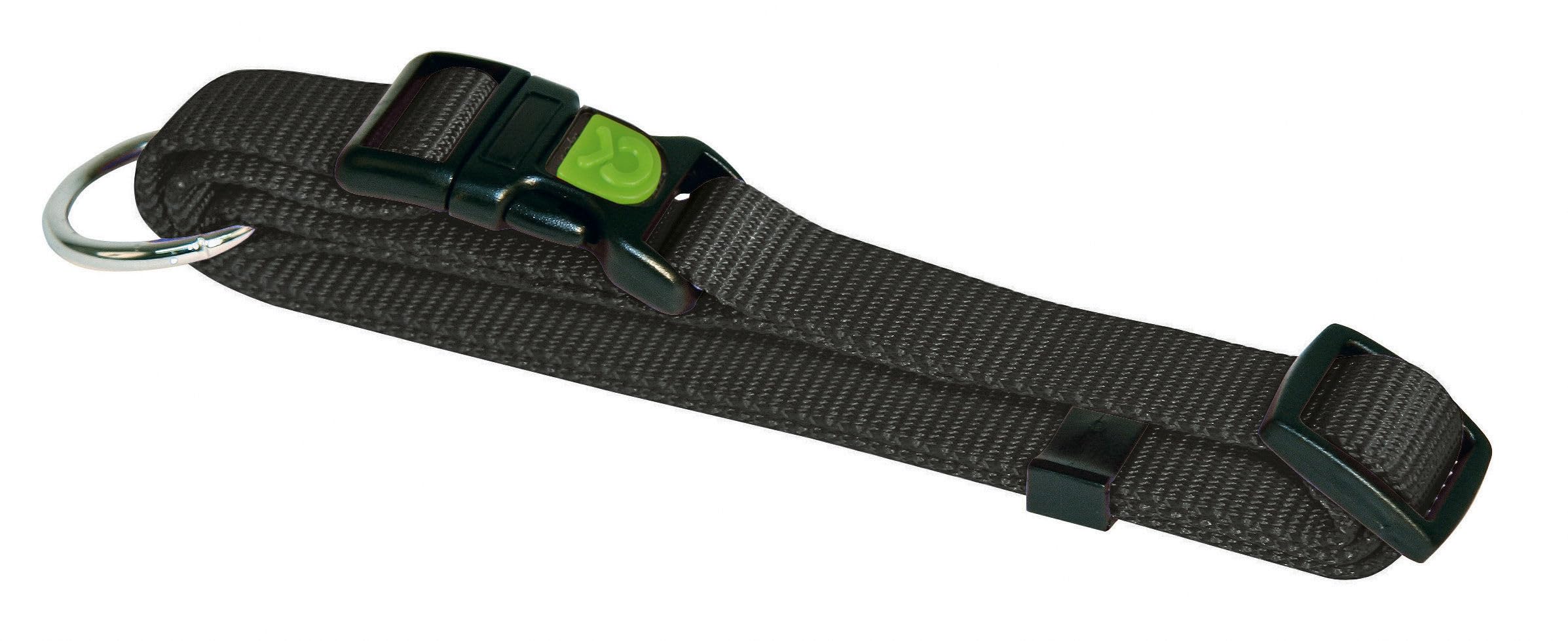 kerbl-miami-collier-chien-nylon-noir-10-mm-r-glable-20-35-cm image 2