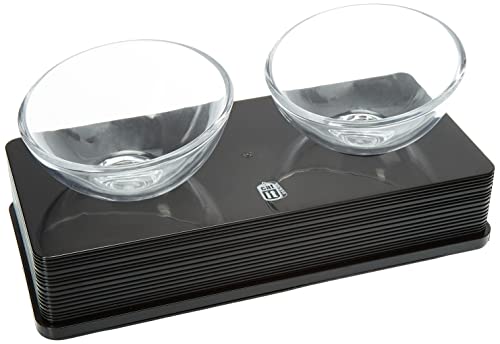 catit-design-bol-double-2x200-ml-en-verre-sur-support-noir image 4