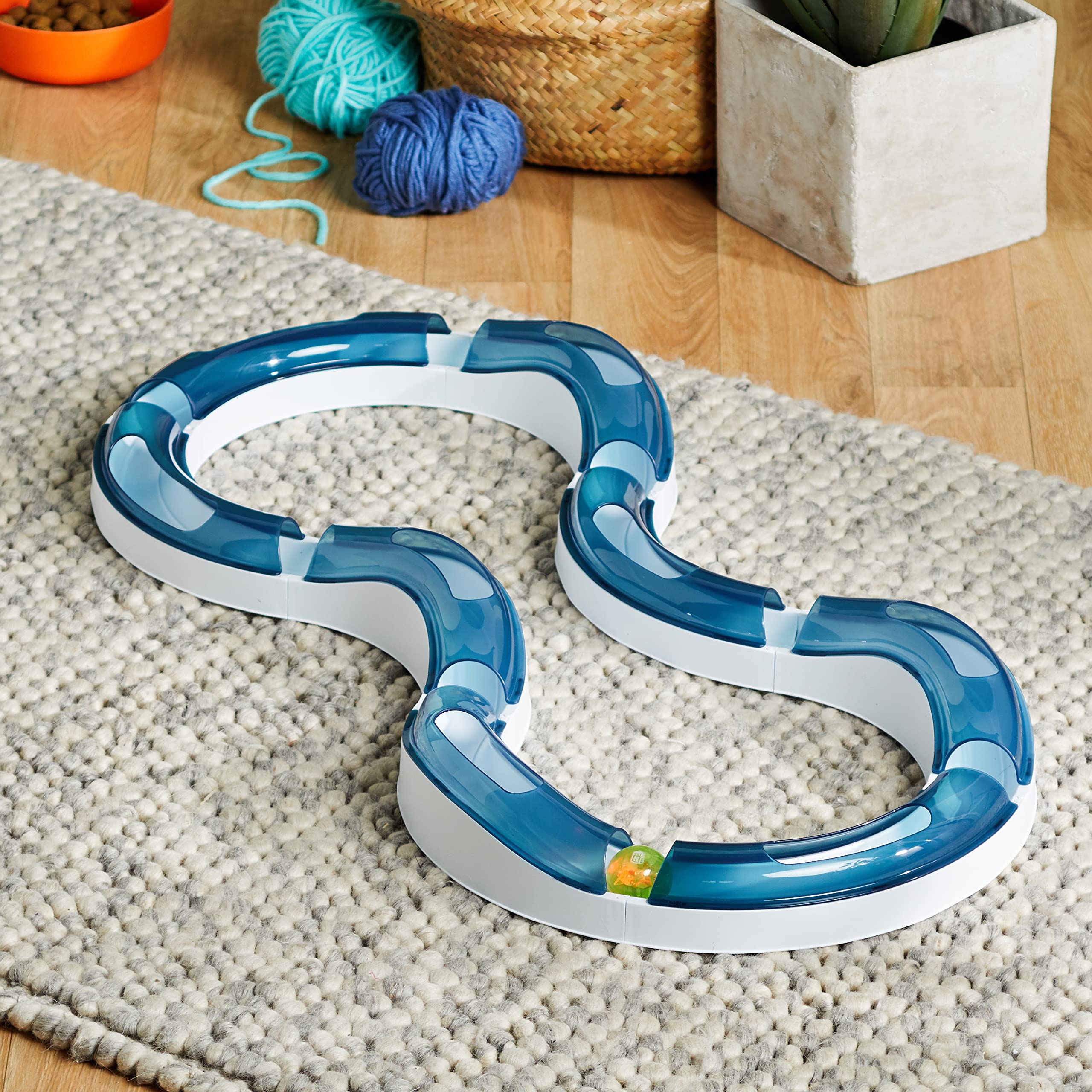 catit-design-senses-super-roller-grand-huit-circuit-balle-lumineuse-pour-chat image 2