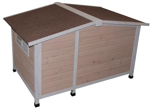 kerbl-niche-pour-chien-overview-134-x-92-x-82-cm-bois-avec-fa-ade-plexiglas image 8
