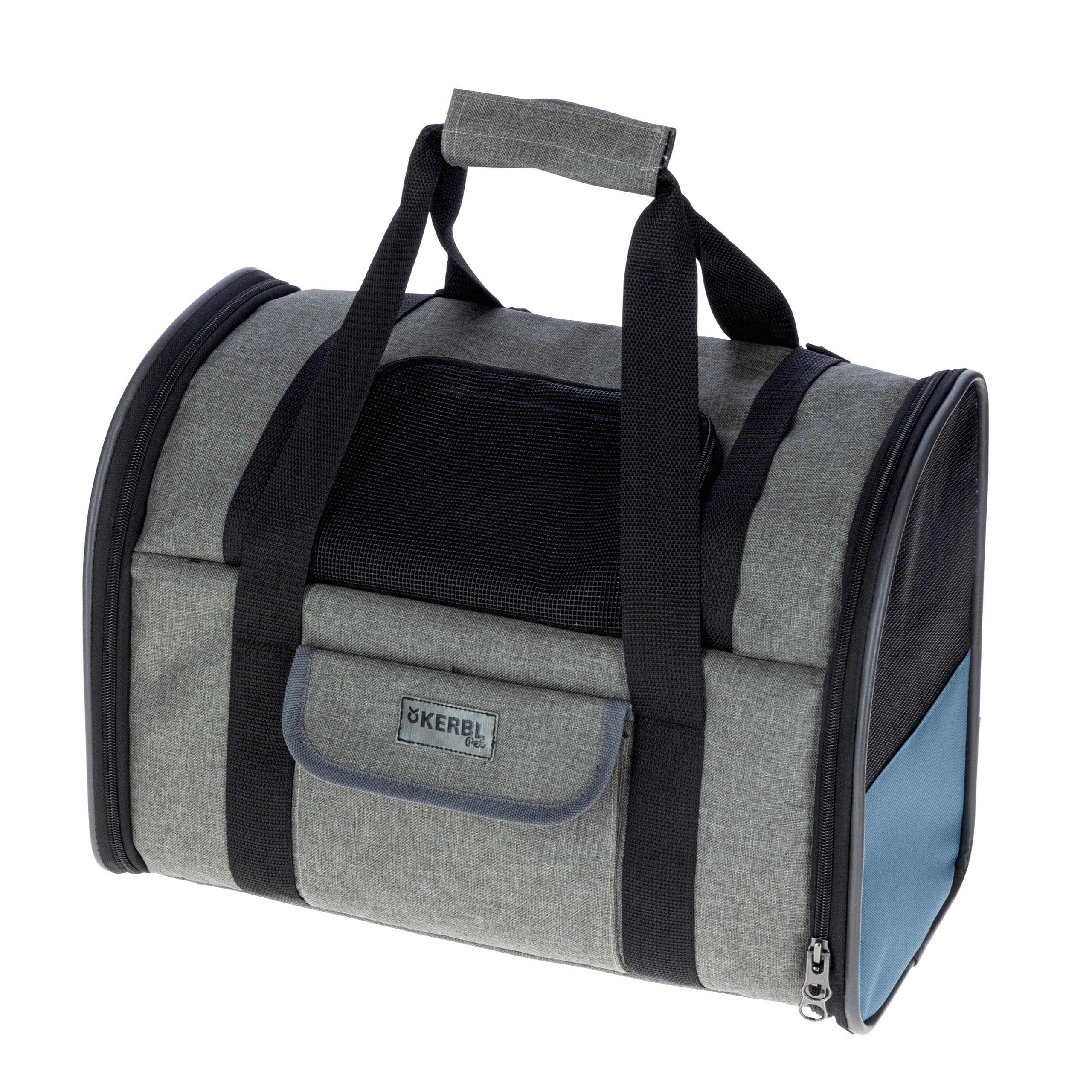 kerbl-sac-dos-pour-chien-vacation-gris-bleu-43x24x30-cm image 1