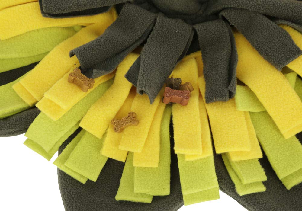 kerbl-pet-tapis-renifler-sunflower-jaune-vert-40-cm image 2