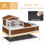 pawhut-maison-tortue-bois-2-tages-3-pi-ces-avec-balcon-et-toit-ouvrable-44-caf image 7