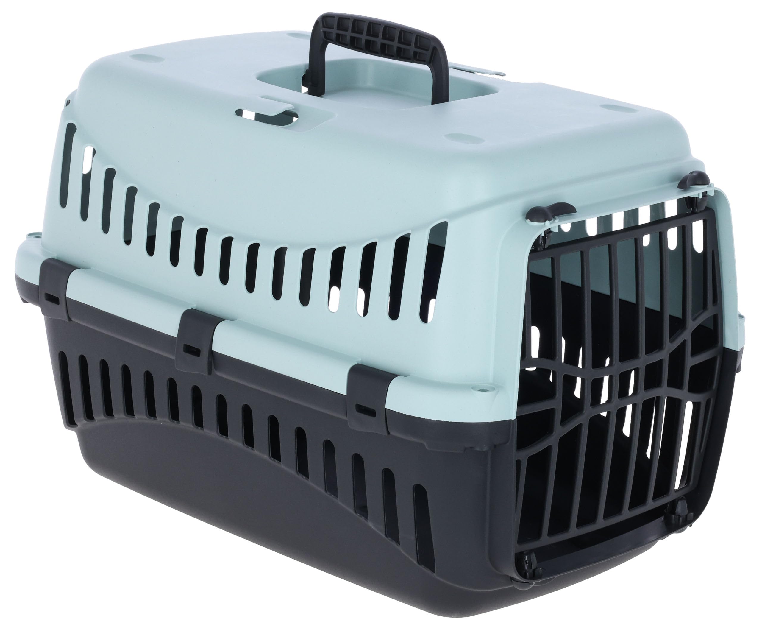 kerbl-pet-cage-de-transport-expedion-bleu-noir-45-x-30-x-30-cm-pour-chats-et-pet image 1