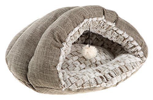 ferplast-tufli-niche-pour-chat-en-fourrure-cologique-52-x-39-x-26-cm image 2