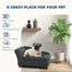 pawhut-canap-chien-petit-avec-coffre-cach-et-mousse-2-pouces-gris-fonc image 5