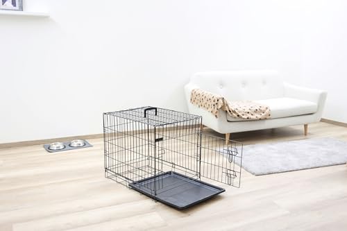 kerbl-pet-cage-de-transport-grillag-e-m-tal-noire-63-x-48-x-57-cm-1-porte image 8