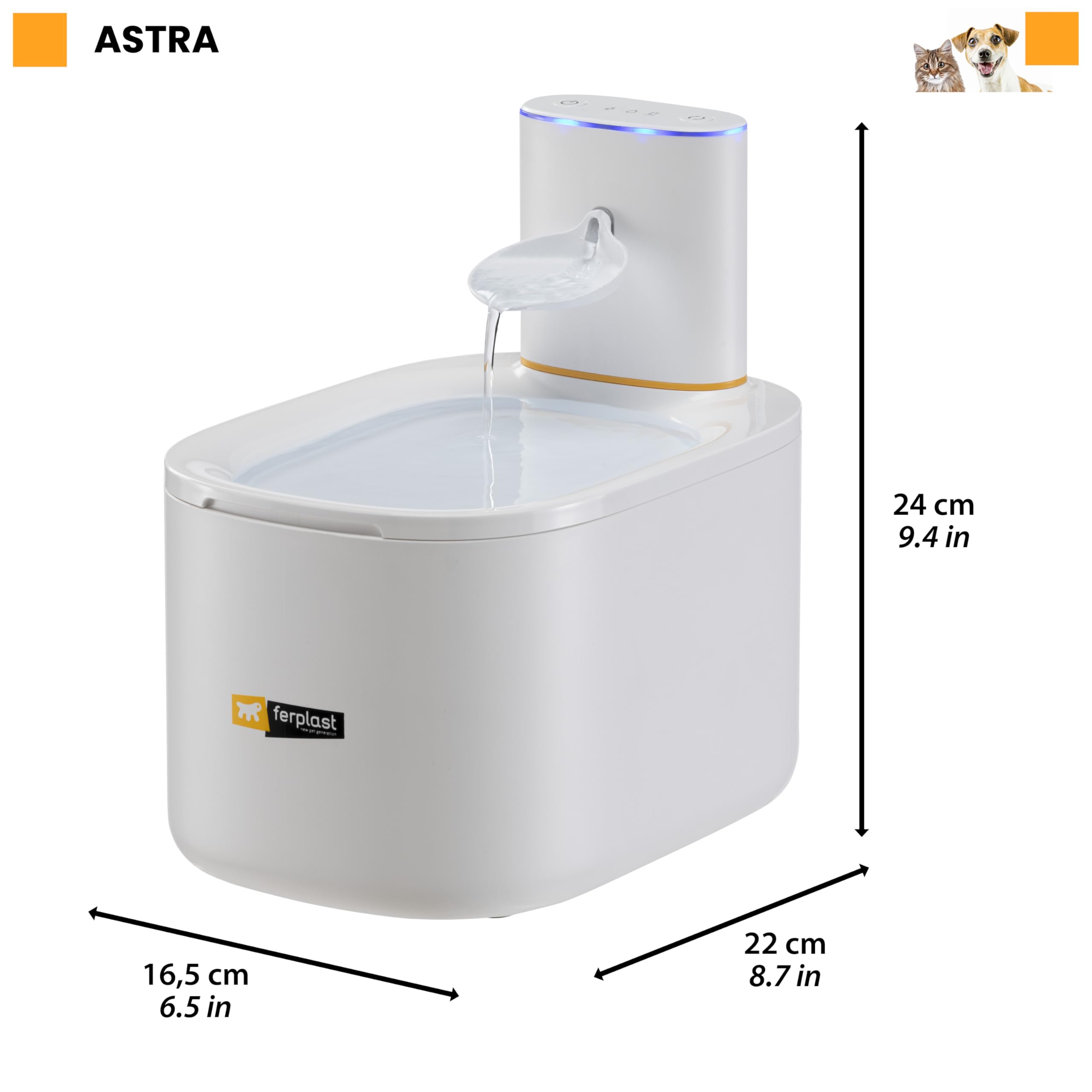 ferplast-astra-fontaine-eau-pour-chat-3-l-avec-capteur-de-mouvement image 6