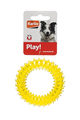 karlie-good4fun-zackenring-jouet-anneau-dentel-chien-tpr-9-cm-jaune image 5