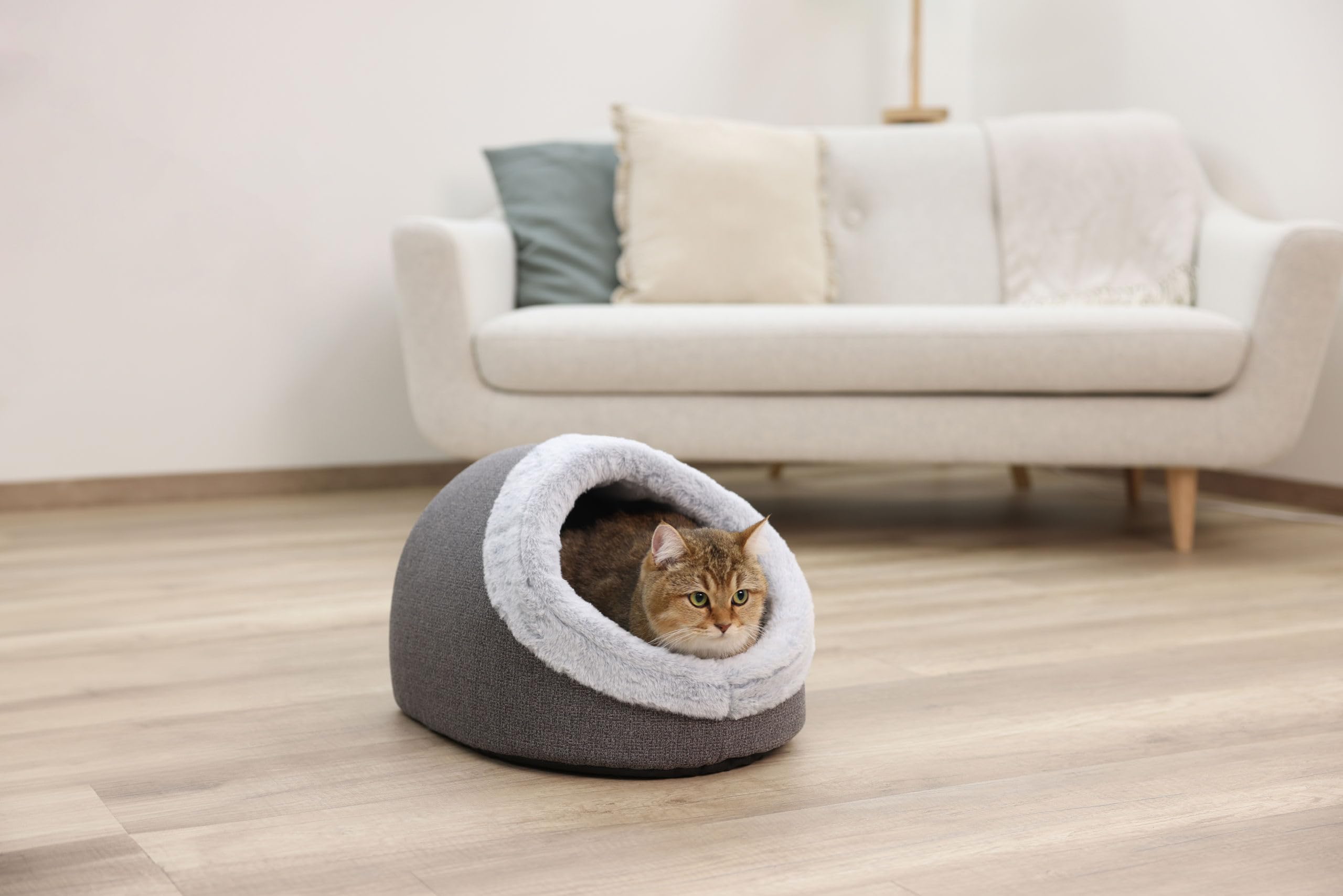 kerbl-pet-jana-niche-pour-chat-gris-45x37x30-cm image 4