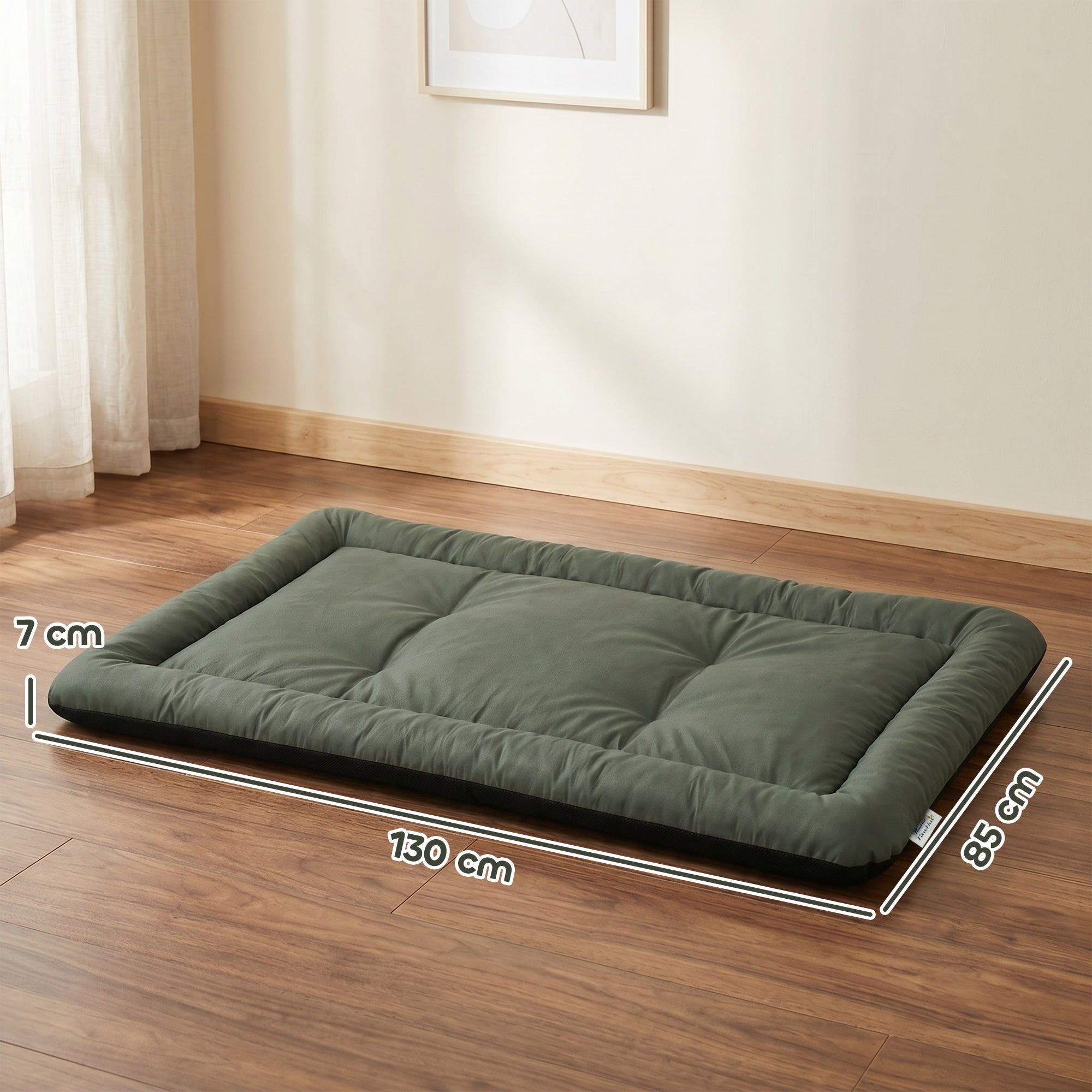 pawhut-matelas-pliable-imperm-able-pour-chien-130-x-85-x-7-cm-vert image 5
