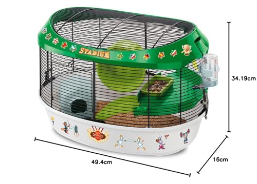 ferplast-stadium-cage-pour-hamster-avec-roue-et-accessoires image 6