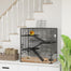 pawhut-cage-hamster-4-tages-fond-verre-tremp-31x19x31-5-pouces-noire image 3