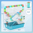 pawhut-cage-hamster-4-tages-double-tour-avec-tubes-roue-et-accessoires-bleu-clai image 4