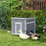 pawhut-clapier-canards-bois-toit-ouvrant-ext-rieur-gris image 2