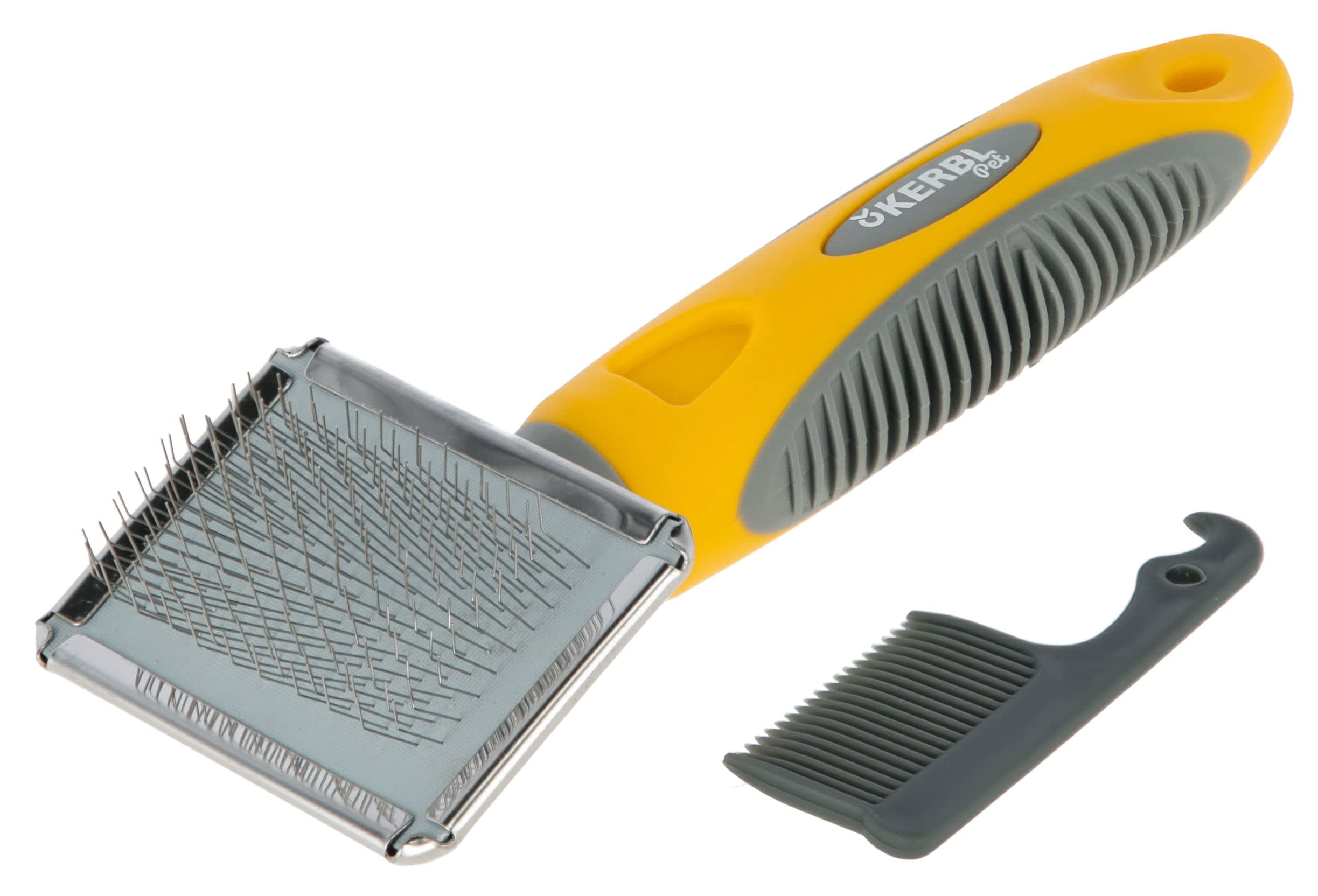 kerbl-carde-douce-corail-gris-16x6-cm-brosse-d-m-lante-chien-chat image 4