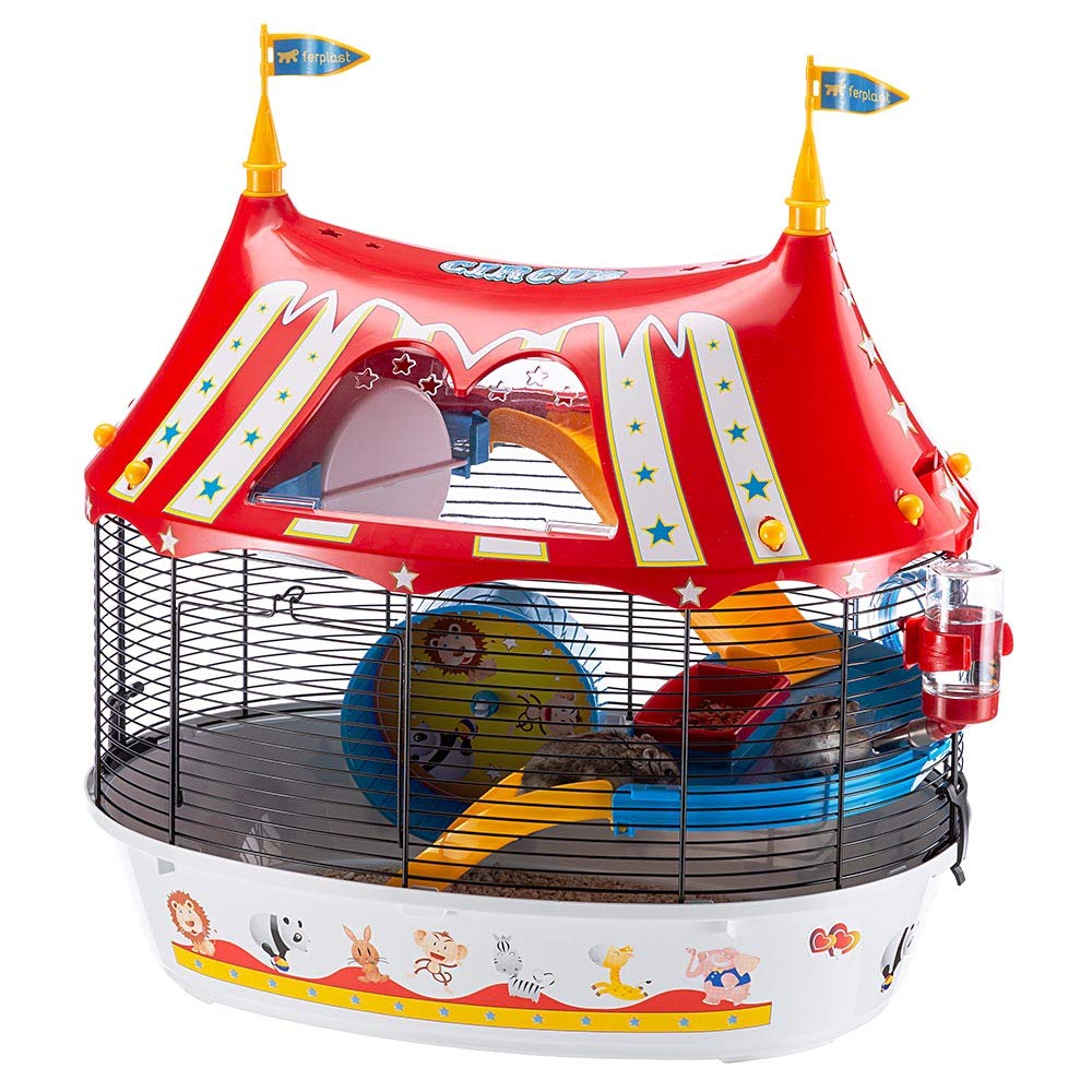 ferplast-circus-fun-cage-3-tages-pour-hamster-et-souris-49-5-x-34-x-42-5-cm-noir image 1