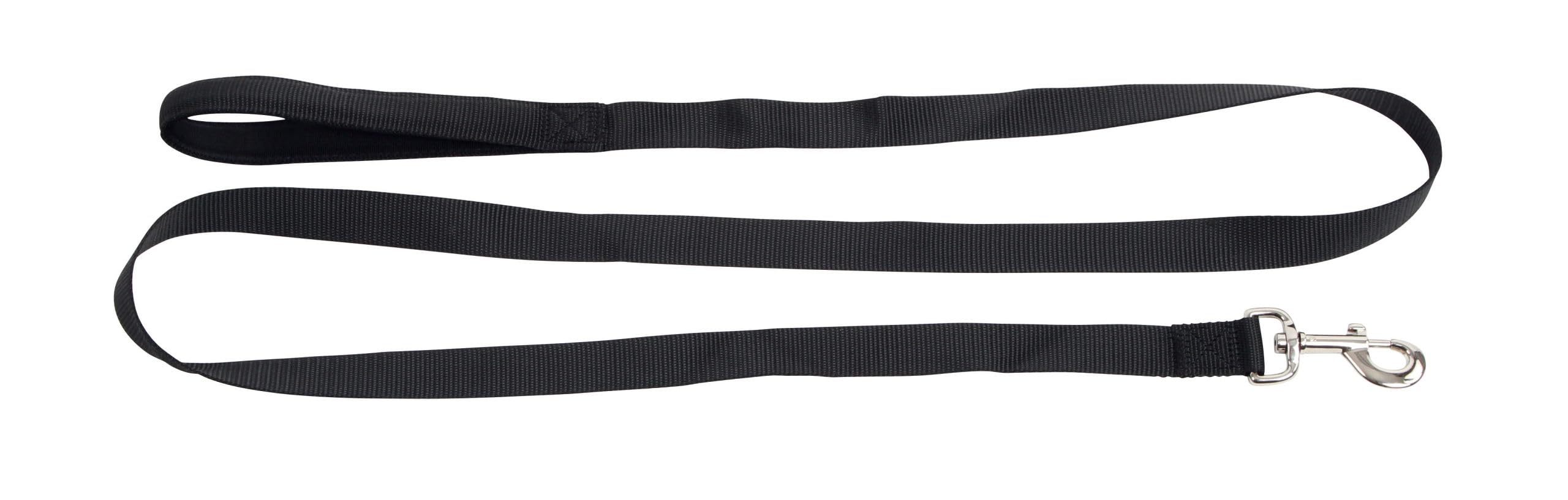 kerbl-miami-laisse-pour-chien-noire-poign-e-souple-180-cm-x-25-mm-nylon image 1